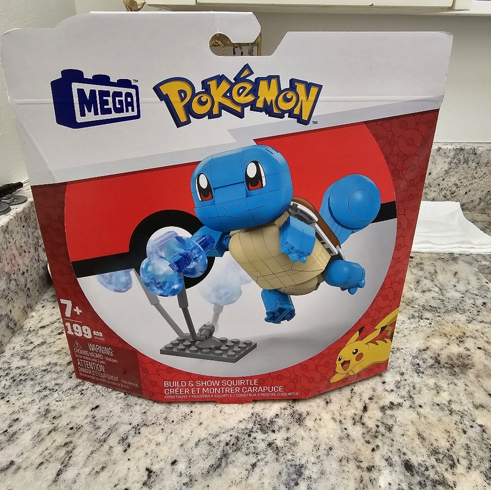 Lego MEGA POKEMON, BUILD & SHOW SQUIRTLE , 199 Pieces
